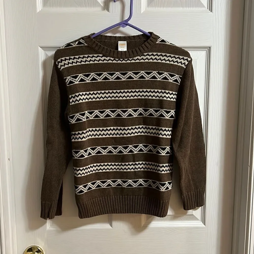 Gymboree size medium (7/8) boys brown sweater.