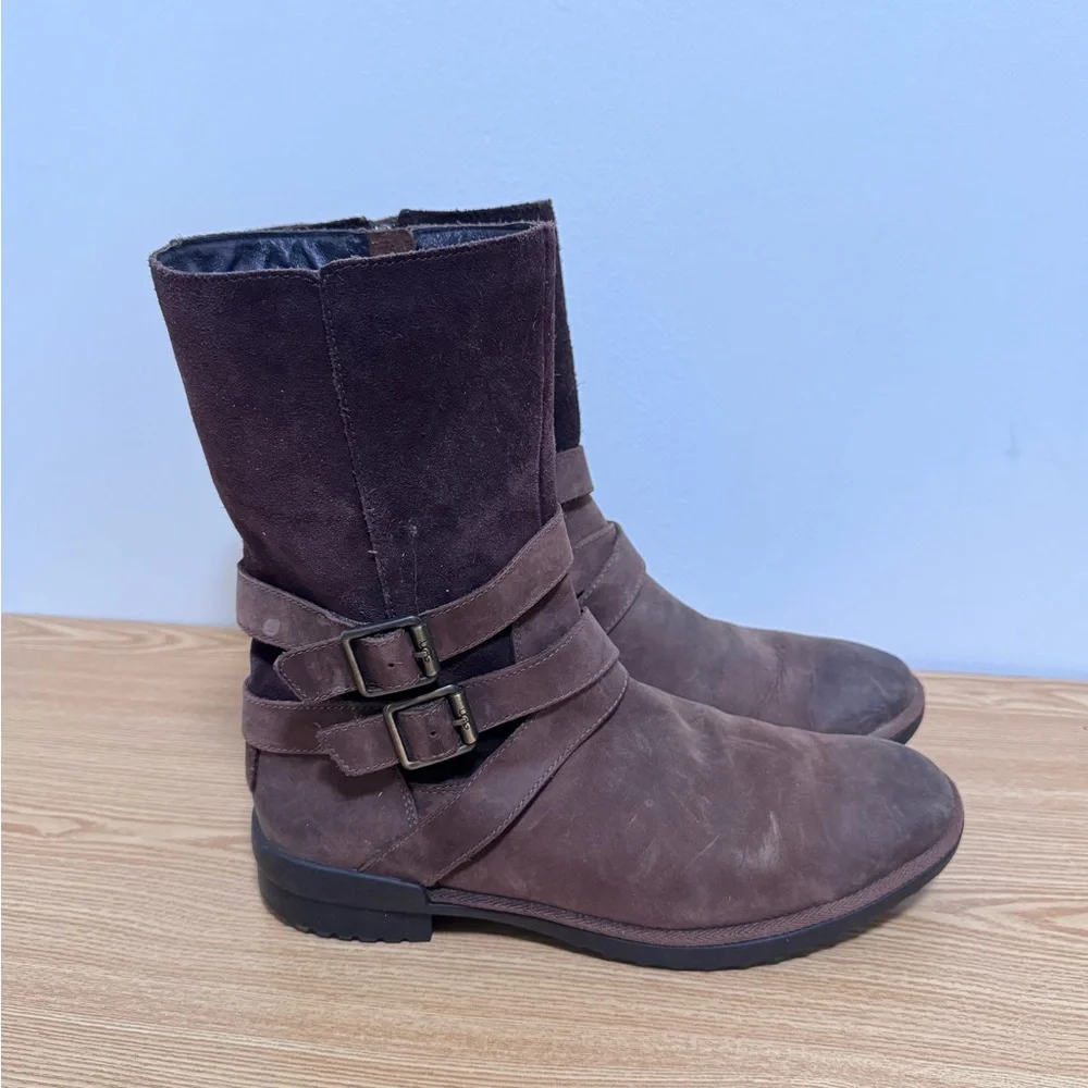 UGG Lorna Boot Waterproof Coconut Shell SZ women 9‎ US brown suede boots