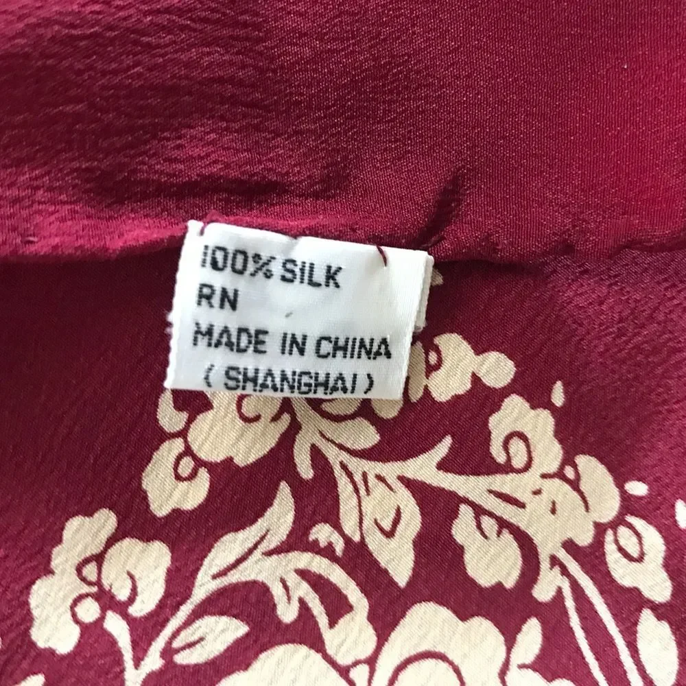 N/A 100% silk