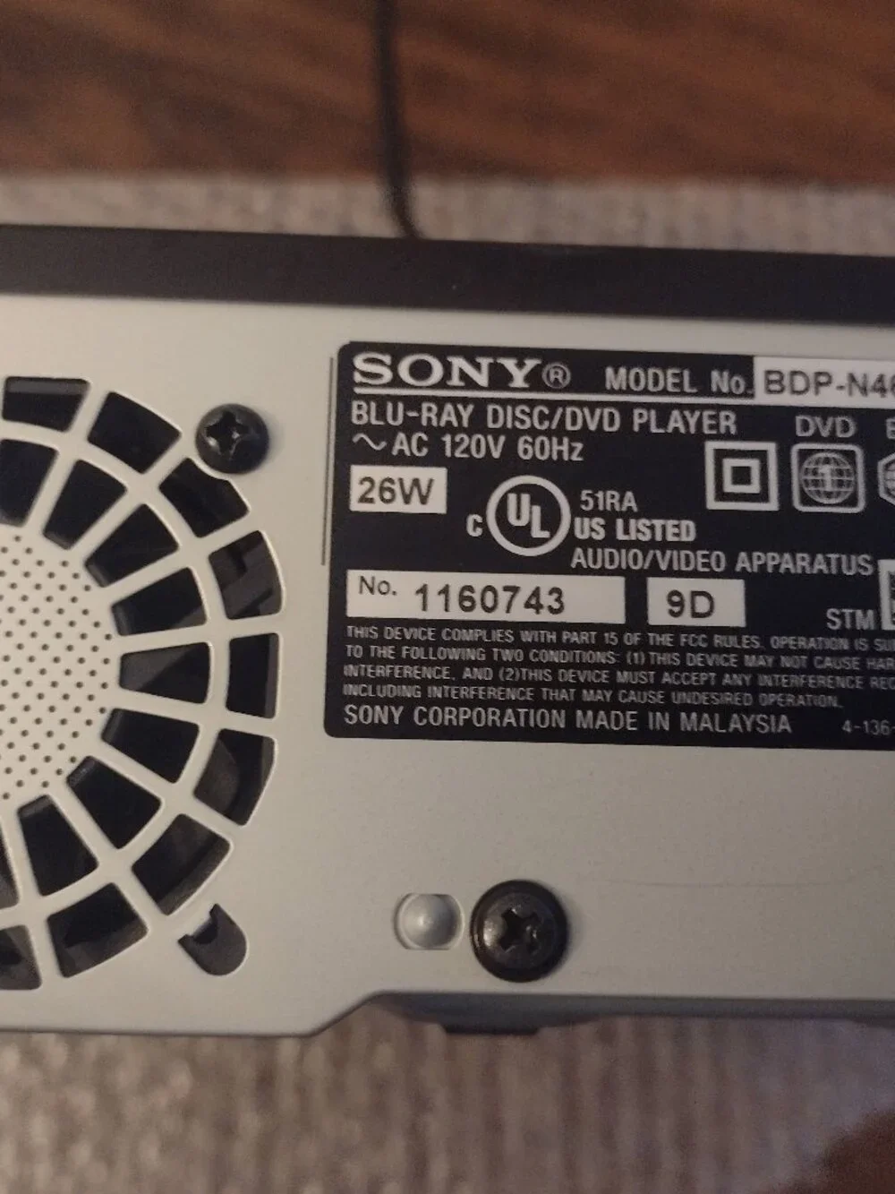 Sony blu ray