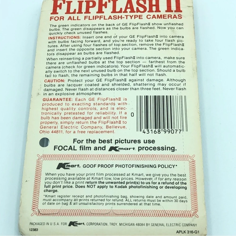 GE vintage flipflash