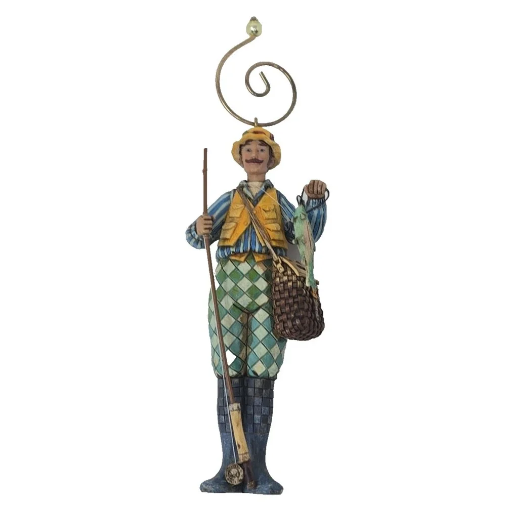 Jim Shore Heartwood Creek Good Day Fly Fisherman Figurine 5
