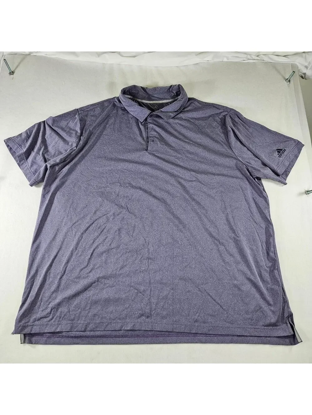 Adidas Men’s Purple Heather Golf Polo Shirt Short Sleeve Size 3XL
