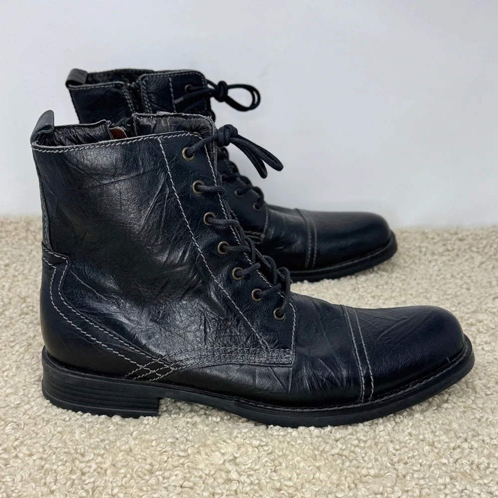 Natha black leather