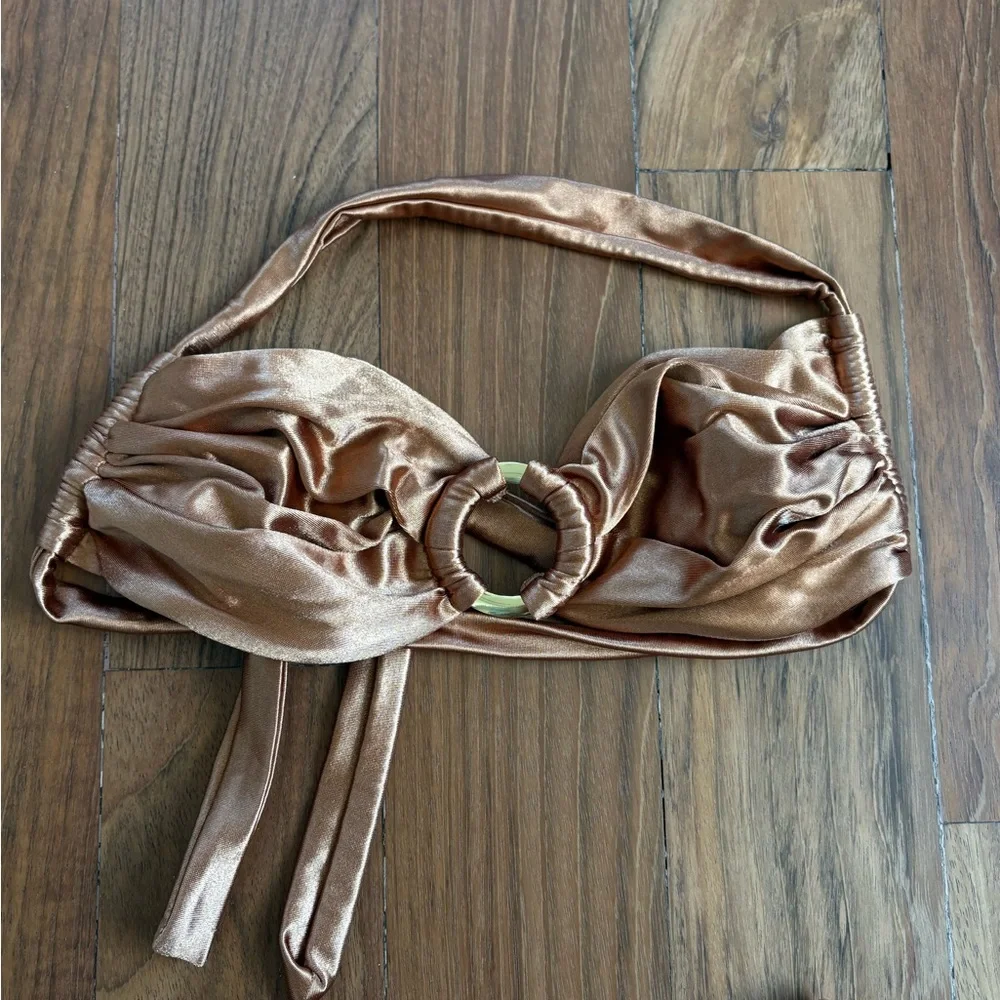 Monday Swimwear Bronte bronze bikini set - top, bottoms & wrap