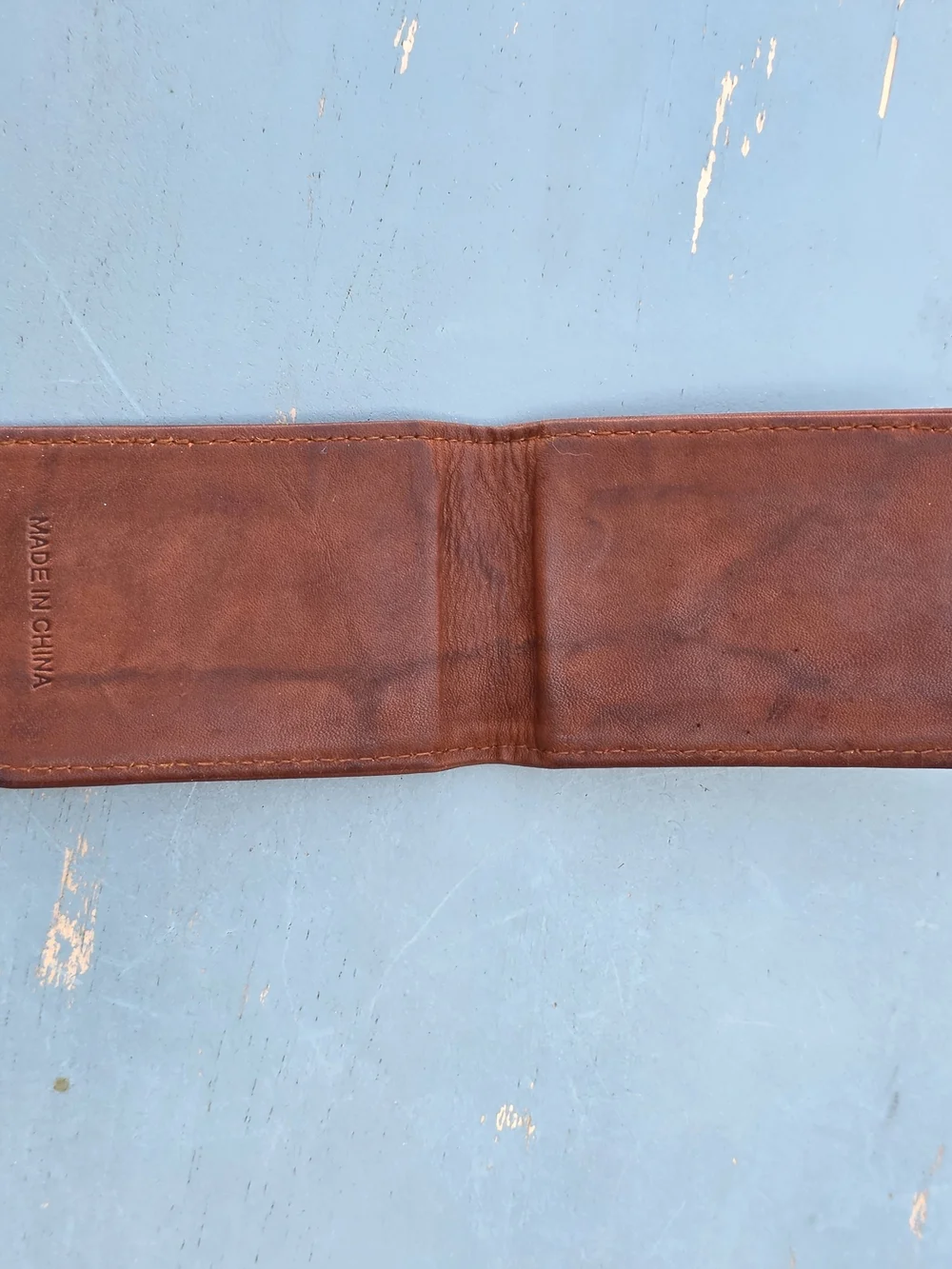 Genuine Leather Wolf Magnetic Money Clip Wallet