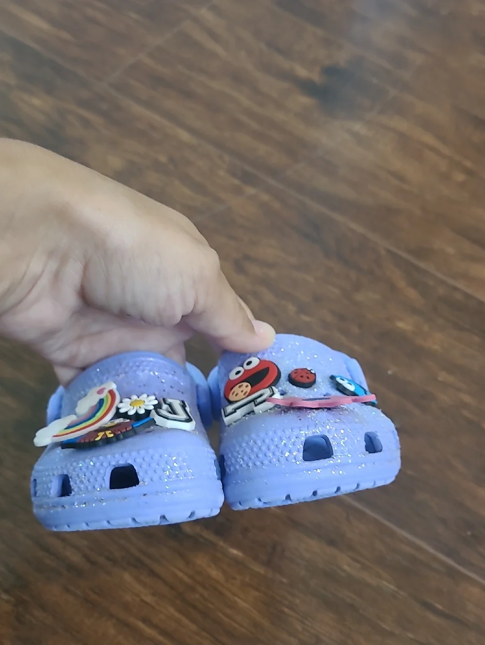 CROCS sparkling light