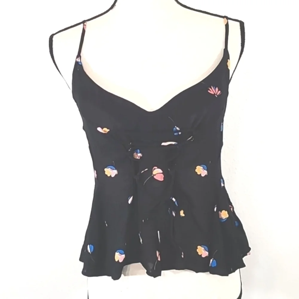 *NWT* INTIMATELY FREE PEOPLE Radea Printed Cami Black Floral, size XS