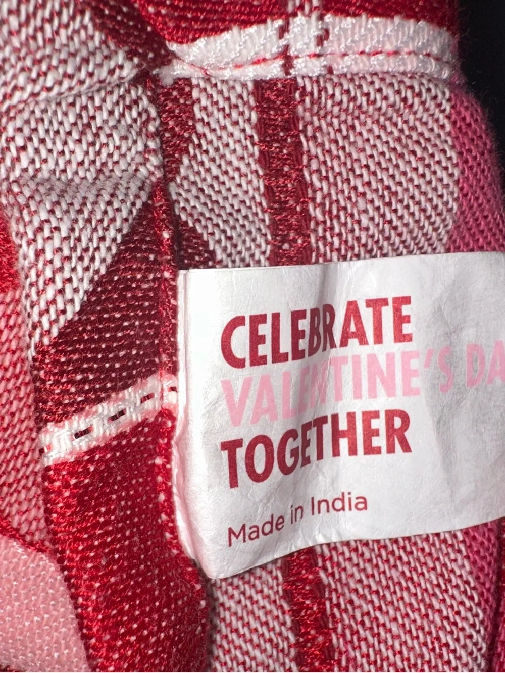 Celebrate Valentine's Day Together Woven Heart Jacquard Tablecloth 60X84