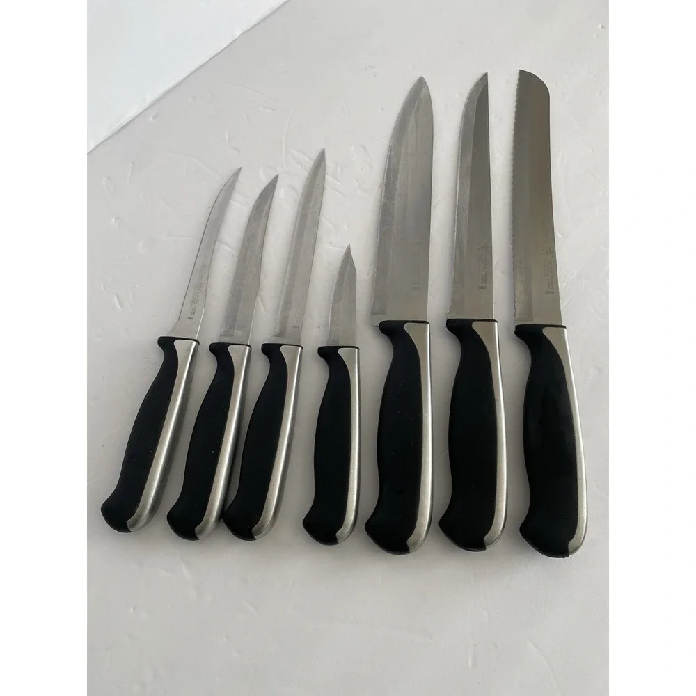 Henckels‎ International Synergy Knife Lot of 7 Chef Carving Utility Serrated