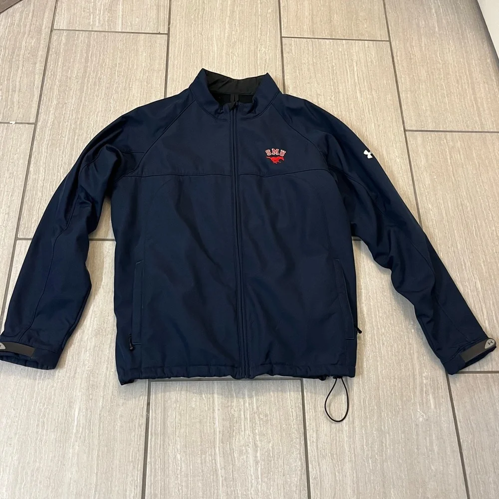 Under Armour Men’s Navy Full-Zip Lightweight Jacket SMU College
