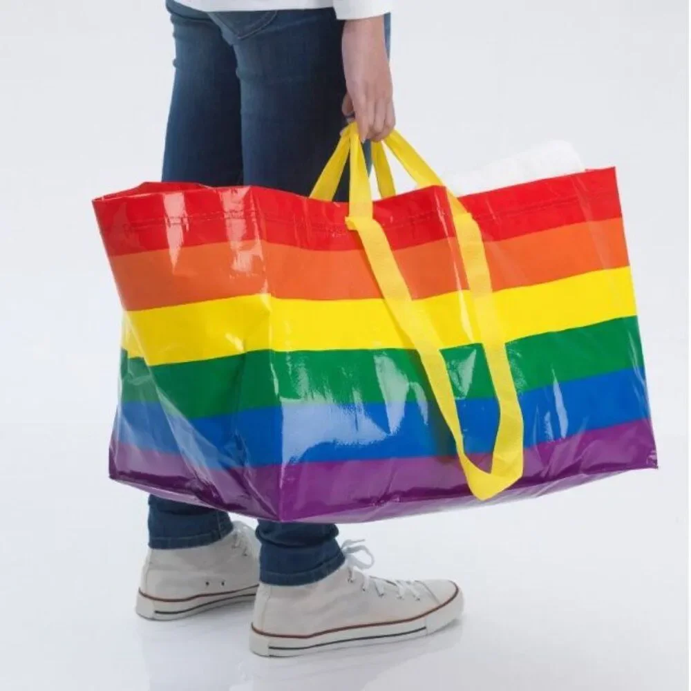 Ikea Storstomma Large‎ Rainbow Bag Shopping Storage KVANTING LGBTQ Pride Tote