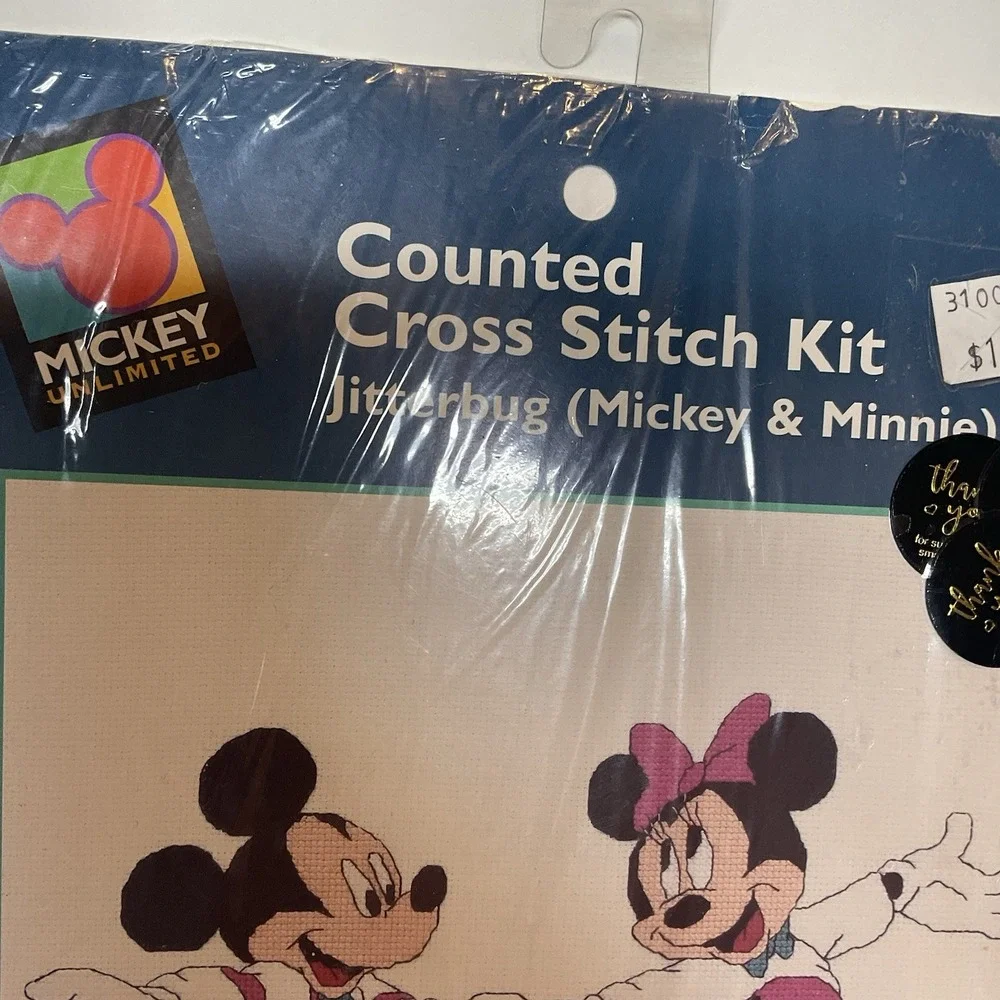 Disney Mickey Mouse Unlimited Counted Cross Stitch Kit Jitterbug‎ Minnie 36009