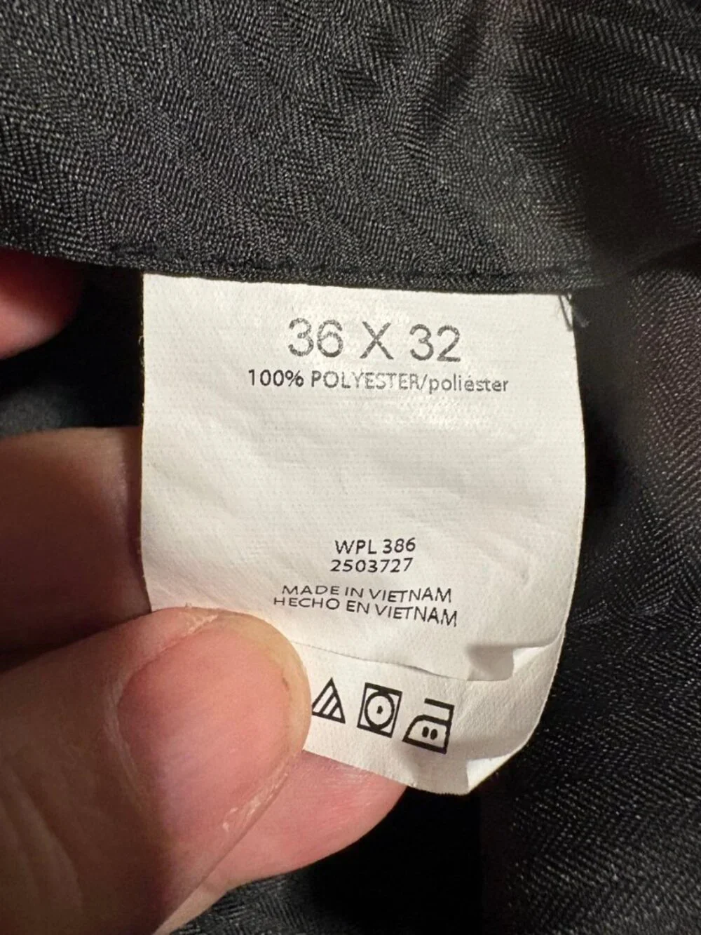 Kenneth Cole Reaction Navy Blue Dress Pants Mens 36x32 Flat Front Career