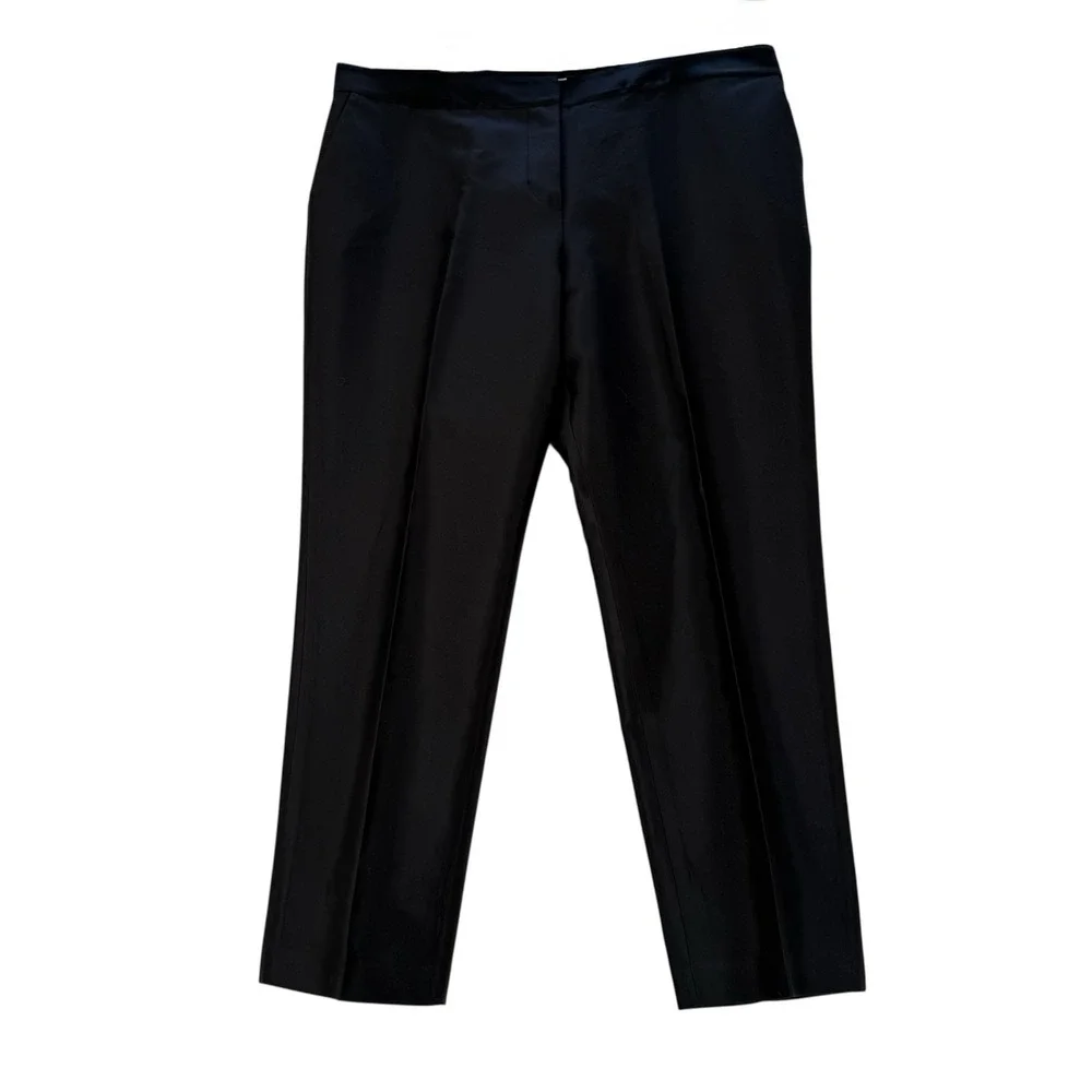 Vineyard Vines Silk Cocktail Pants Dress Womens Size 12‎ Black 2P0190 Formal