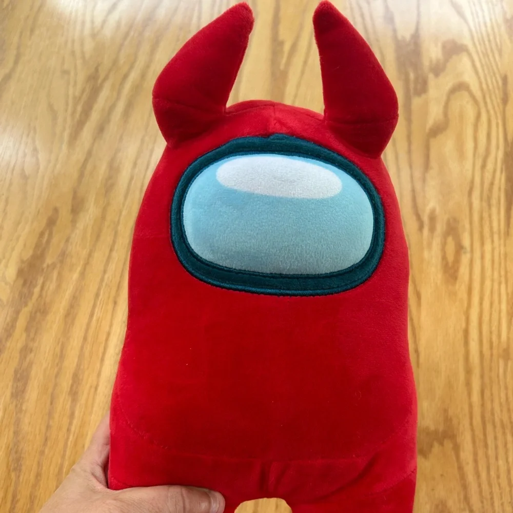 Among Us Toikido Red Crewmate Plush 12” Stuffed Toy Animal Devil Horns