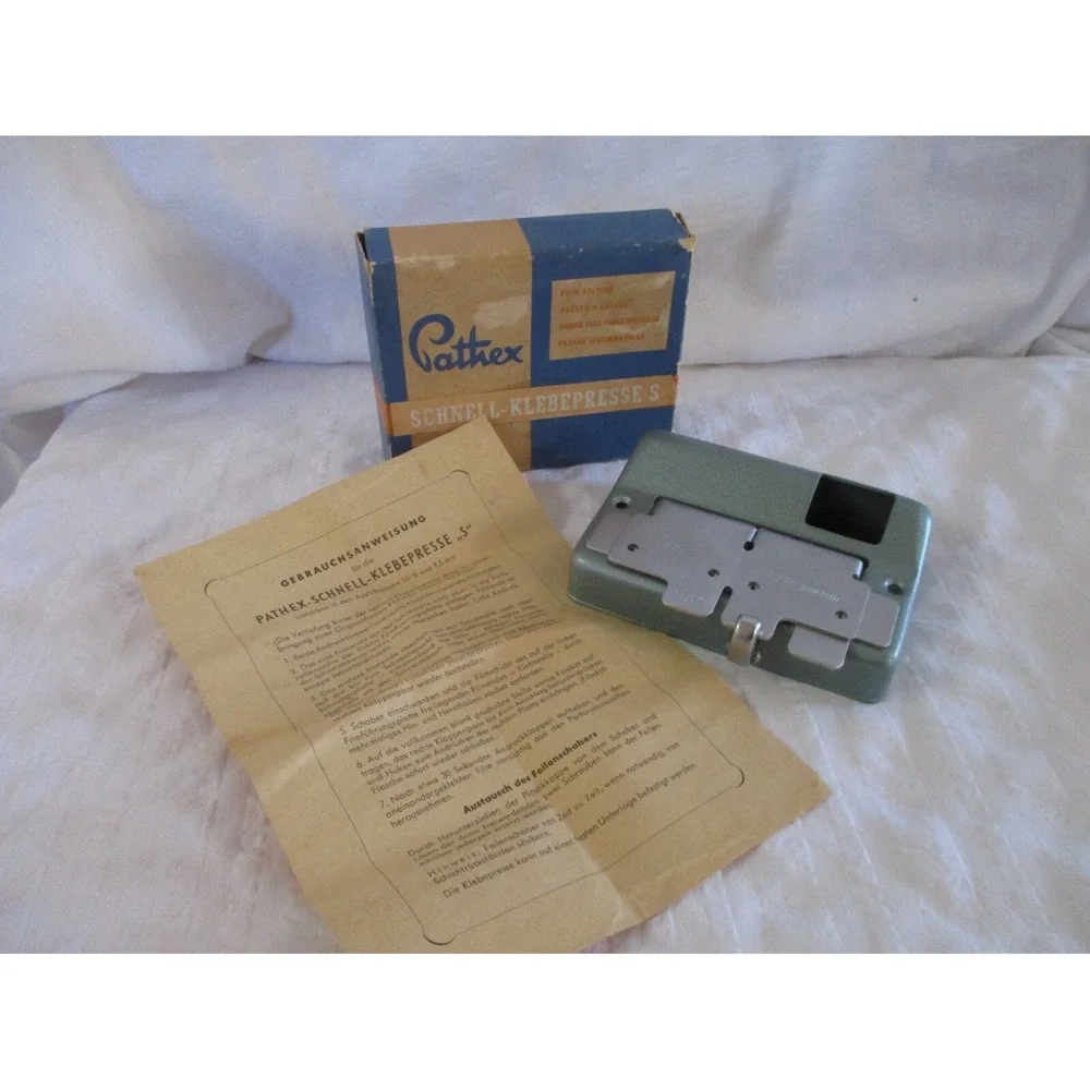 Vintage Pathex Schnell-Klebepresse 'S' Film Splicer 16, 8, & 9.5mm In Box German