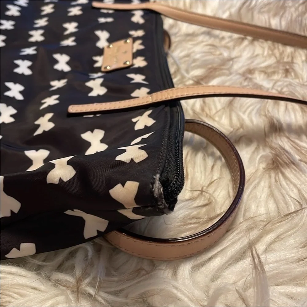 Kate Spade Black and White Bow Tote