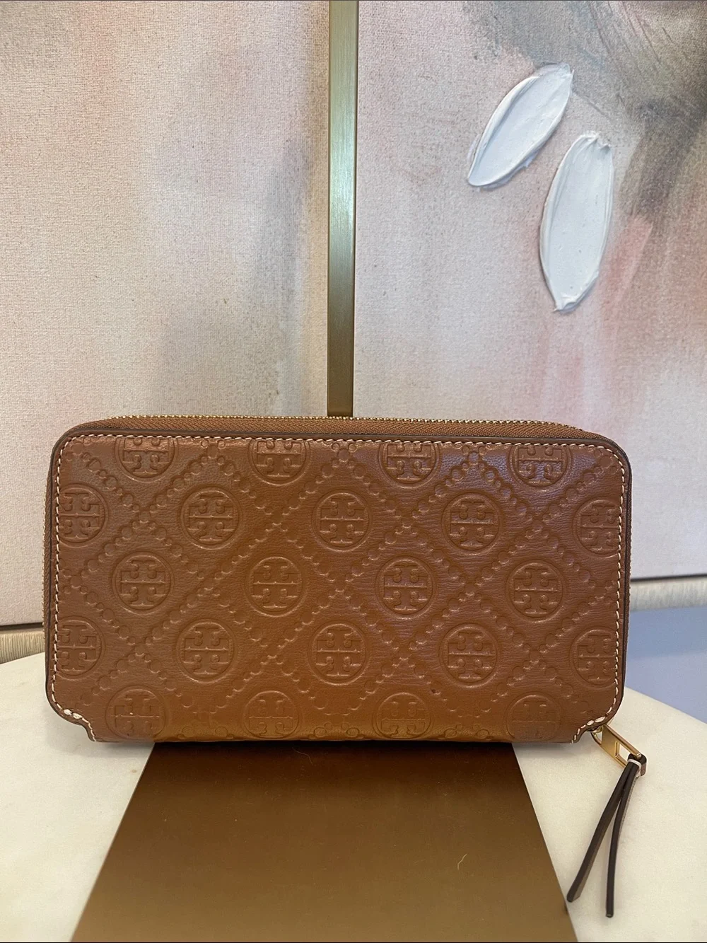 Tory Burch cognac leather