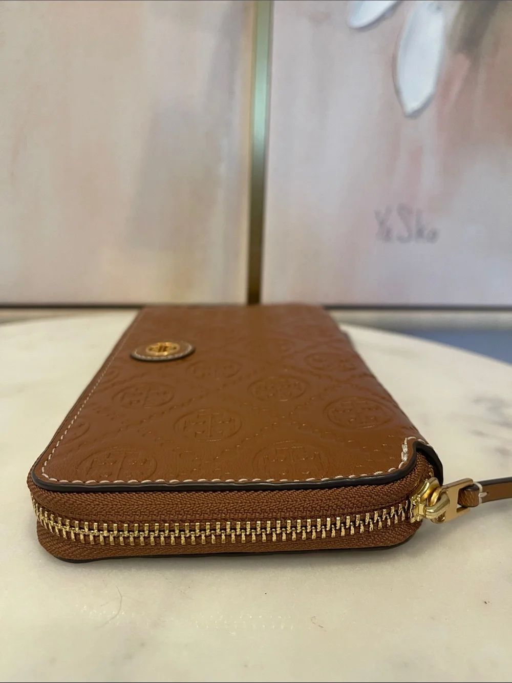 Tory Burch cognac leather