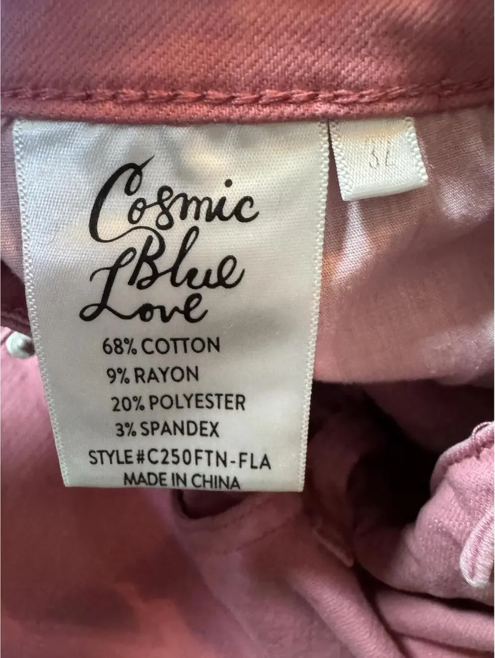 Cosmic Blue Love stylish pink