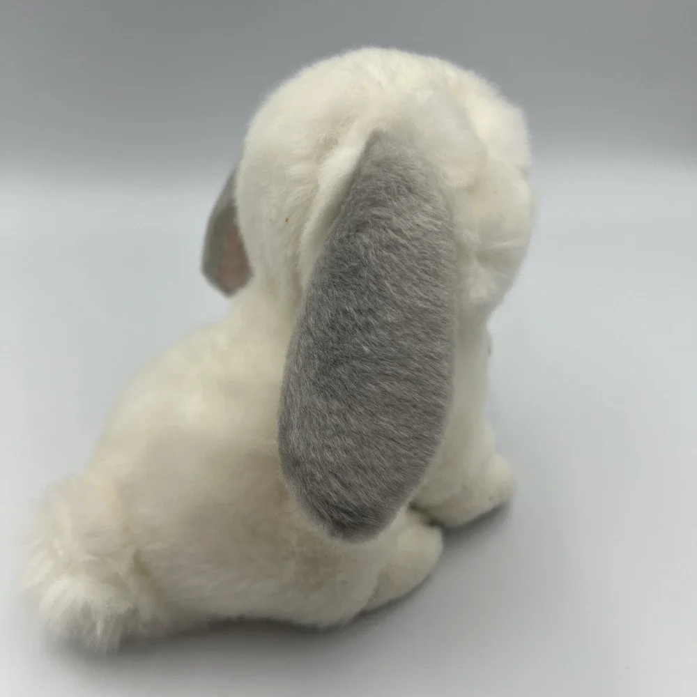 Miyoni by Aurora Lop Bunny Rabbit White/Gray Plush Stuffed Animal‎ Easter
