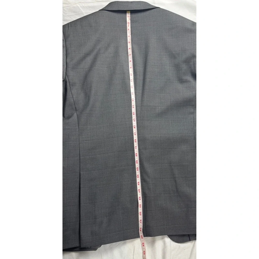 Stafford Men 48L Gray CoolMax Performance Wool Blend Classic Suit Jacket Blazer