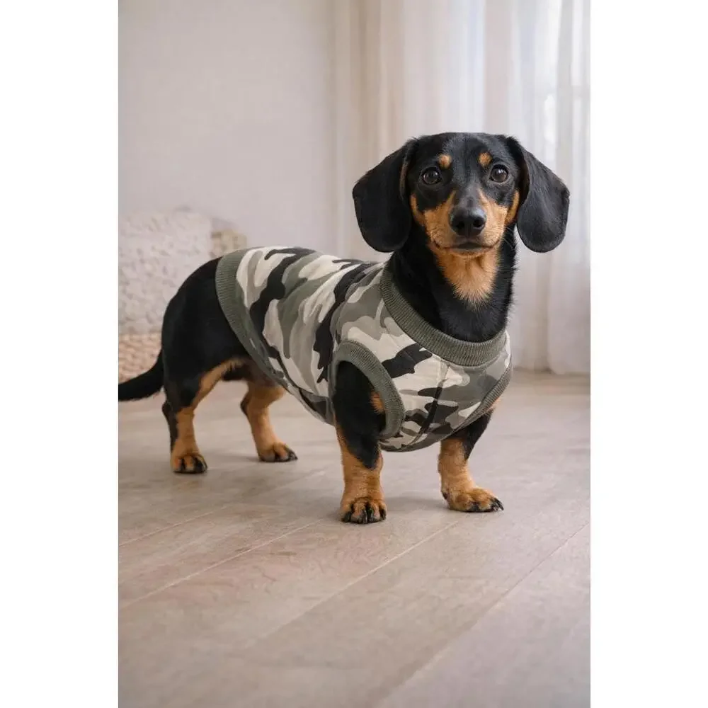 Dog Camouflage Jumpsuit Pajamas Small Surgery Compression Pet Apparel