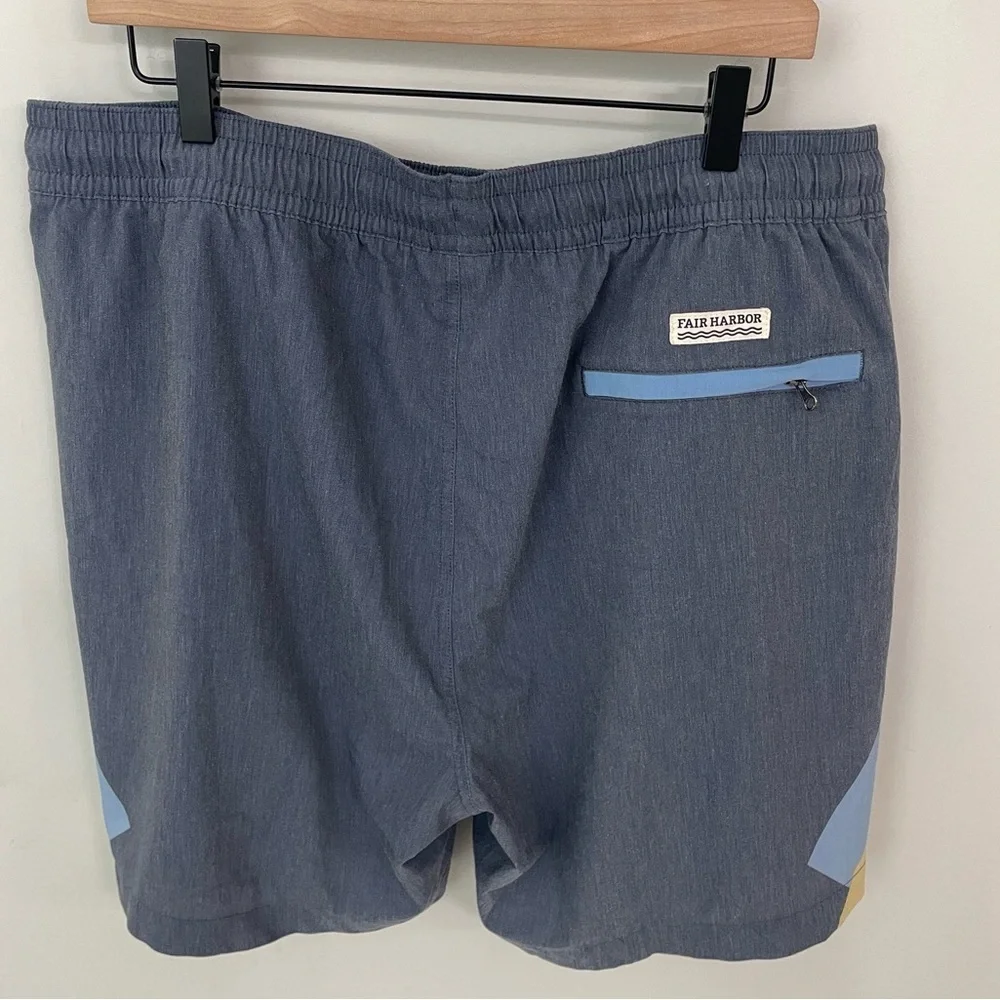 Fair Harbor x Huckberry Bayberry Swim Trunks Men’s Size 3XL Swim Shorts Blue.  2
