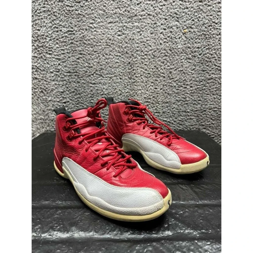 Nike Air Jordan 12 Retro Gym Red Basketball Sneakers 130690-600 Mens Size‎ 10 US