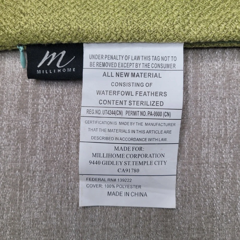 Millihome pillow cover