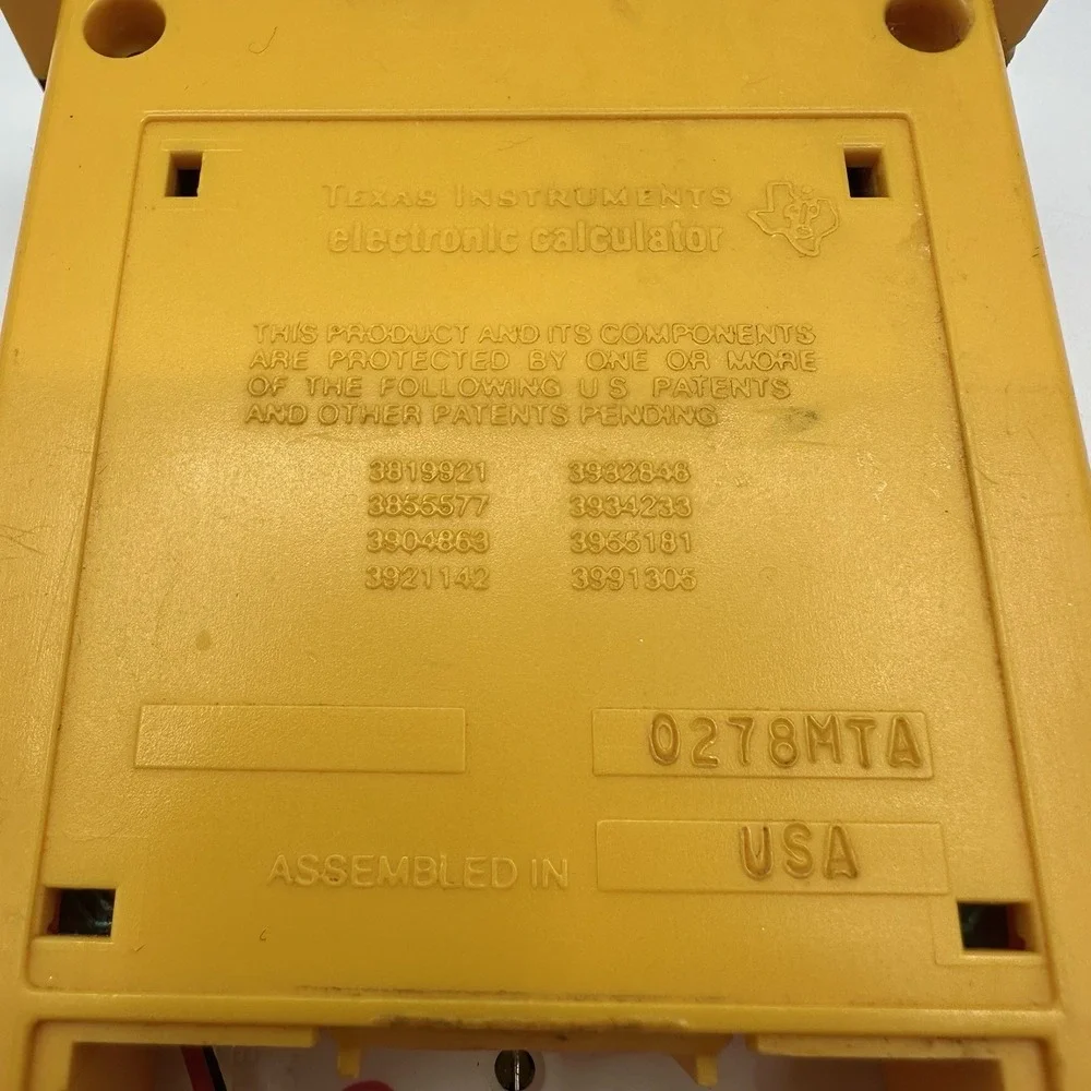 Texas Instruments missing back