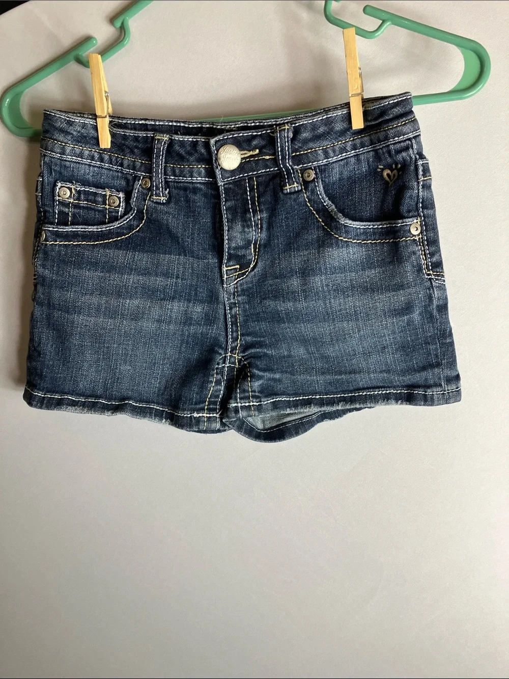Justice Dark Blue Denim Girls' Shorts