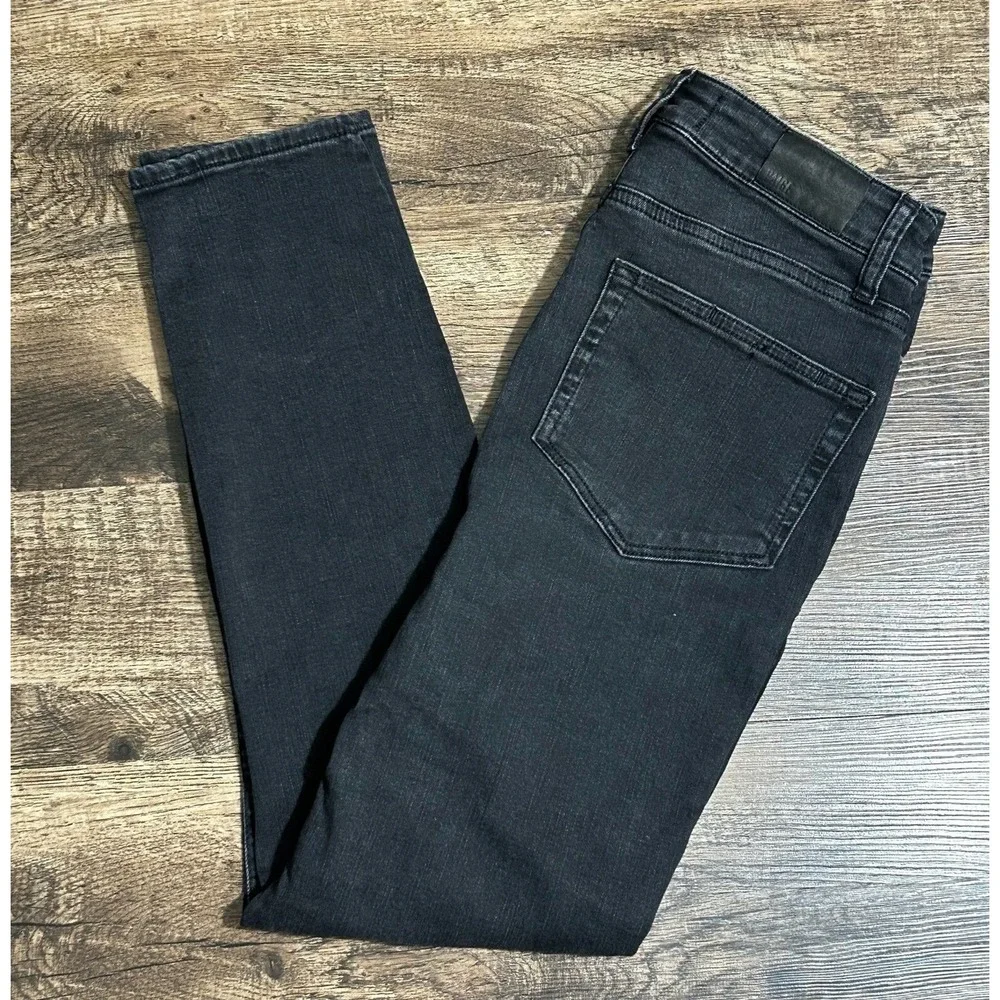 Paige Jeans Womens‎ 28 Black Denim Hoxton Ankle Five Pocket Dark Wash DNM-F60