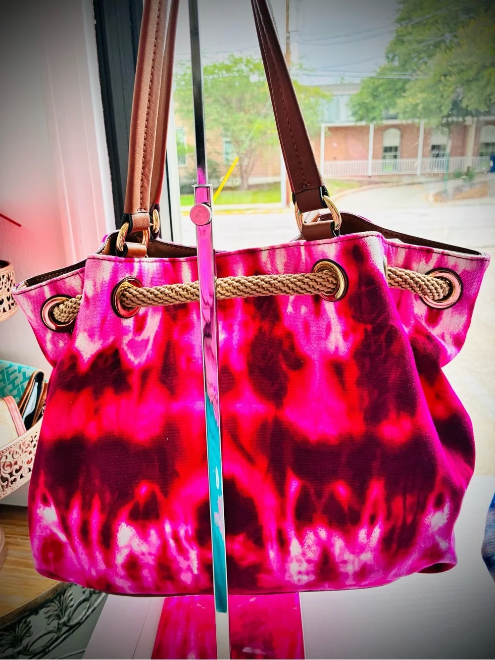 Michael Kors pink tassel