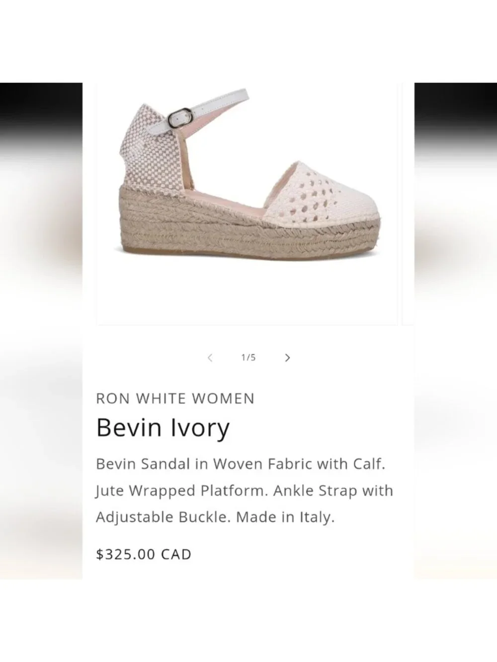 Browns crochet espadrille