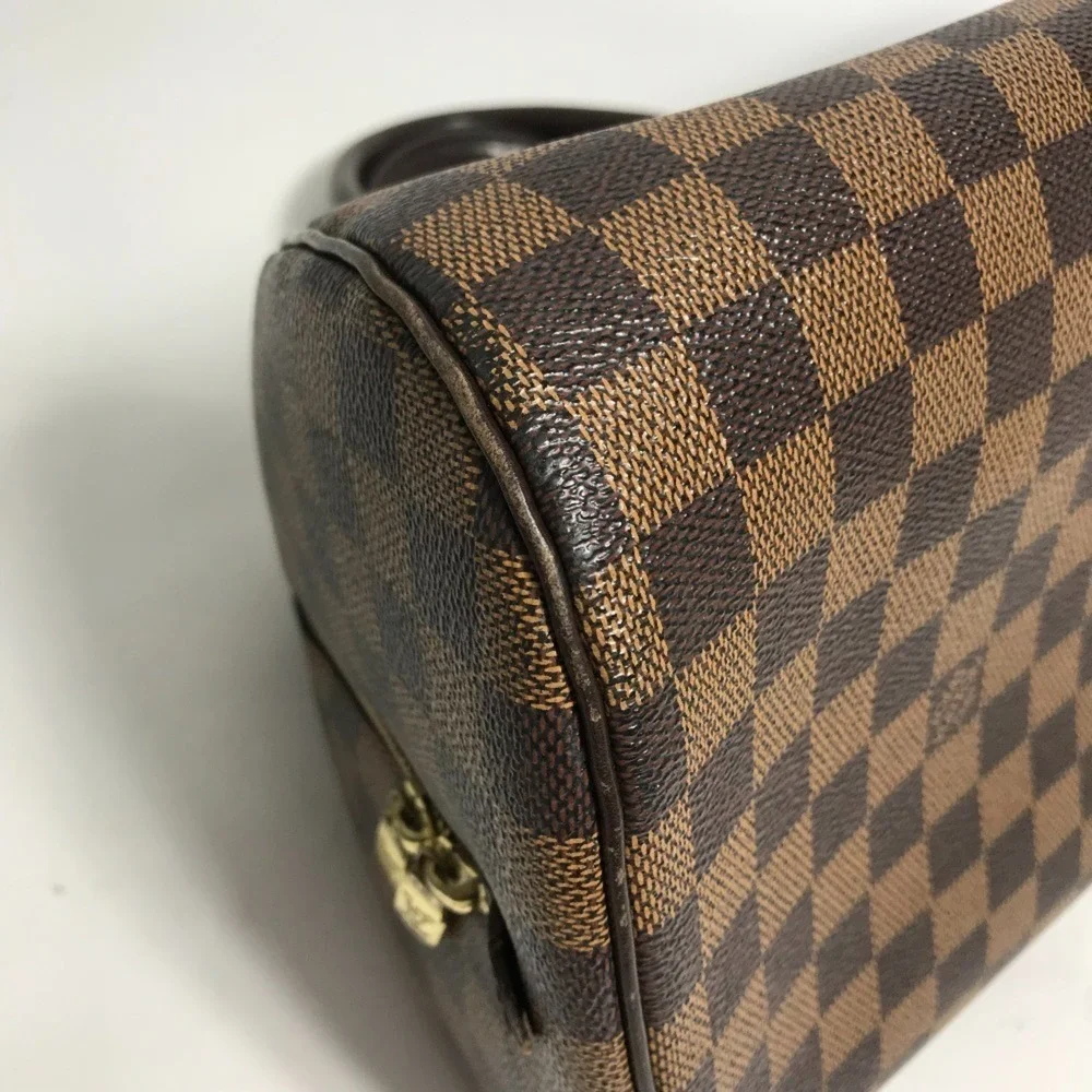 LOUIS VUITTON Brown Damier Canvas Boston Bag