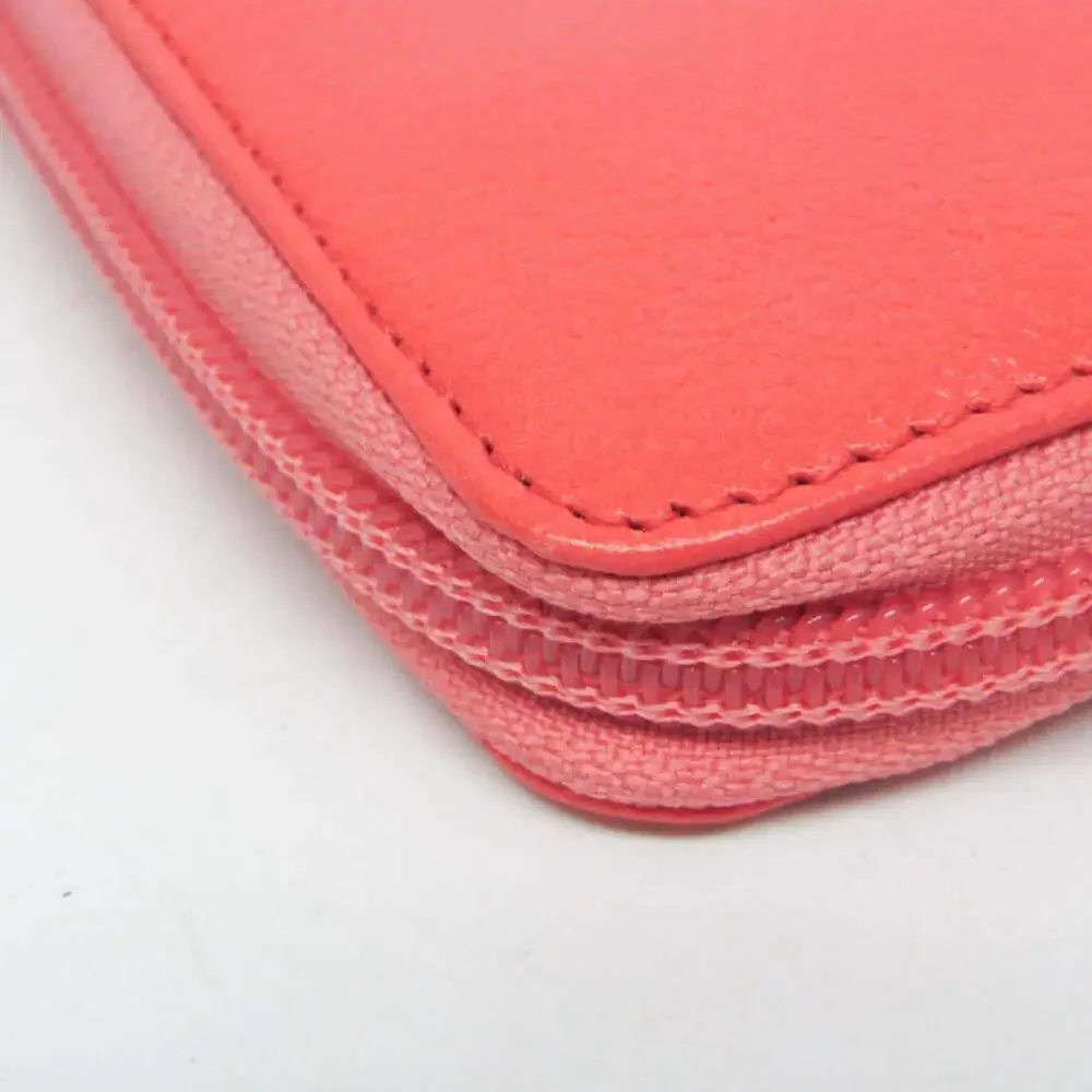 CHANEL Pink Leather Wallet
