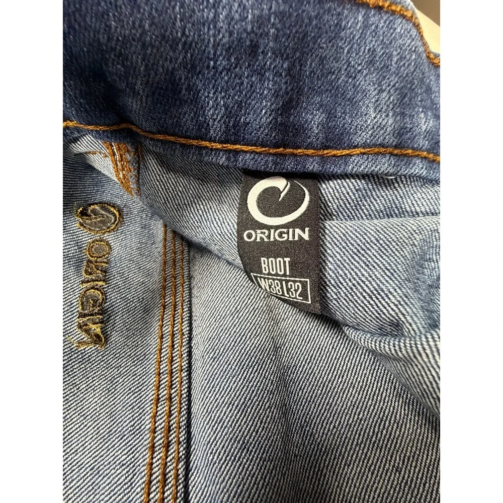 Origin Maine Delta 68‎ Bootcut Jeans Mens W38 L32 Dark Wash Blue Made in USA