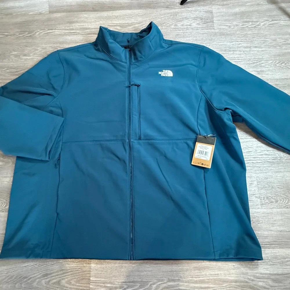 The North Face Apex Bionic 3 Softshell Jacket Midnight Petrol Mens 5X NF0A84JX