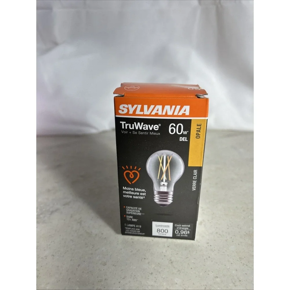 SYLVANIA Led  Tru Wave Soft White Opale 60w Brightness 800. Brand New