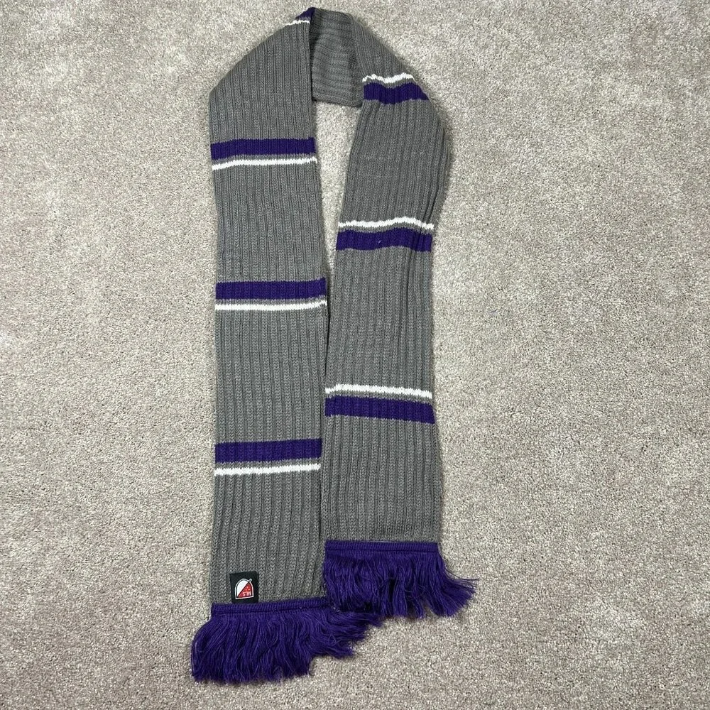 Adidas Unisex One Size‎ Purple Grey Knit Orlando City SC MLS Soccer Scarf NWT