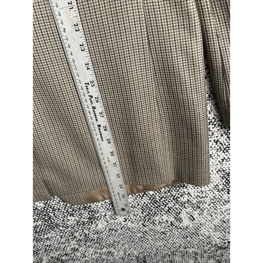Chaps Blazer Mens 42L 52% Silk/‎ 48 % Wool Houndstooth