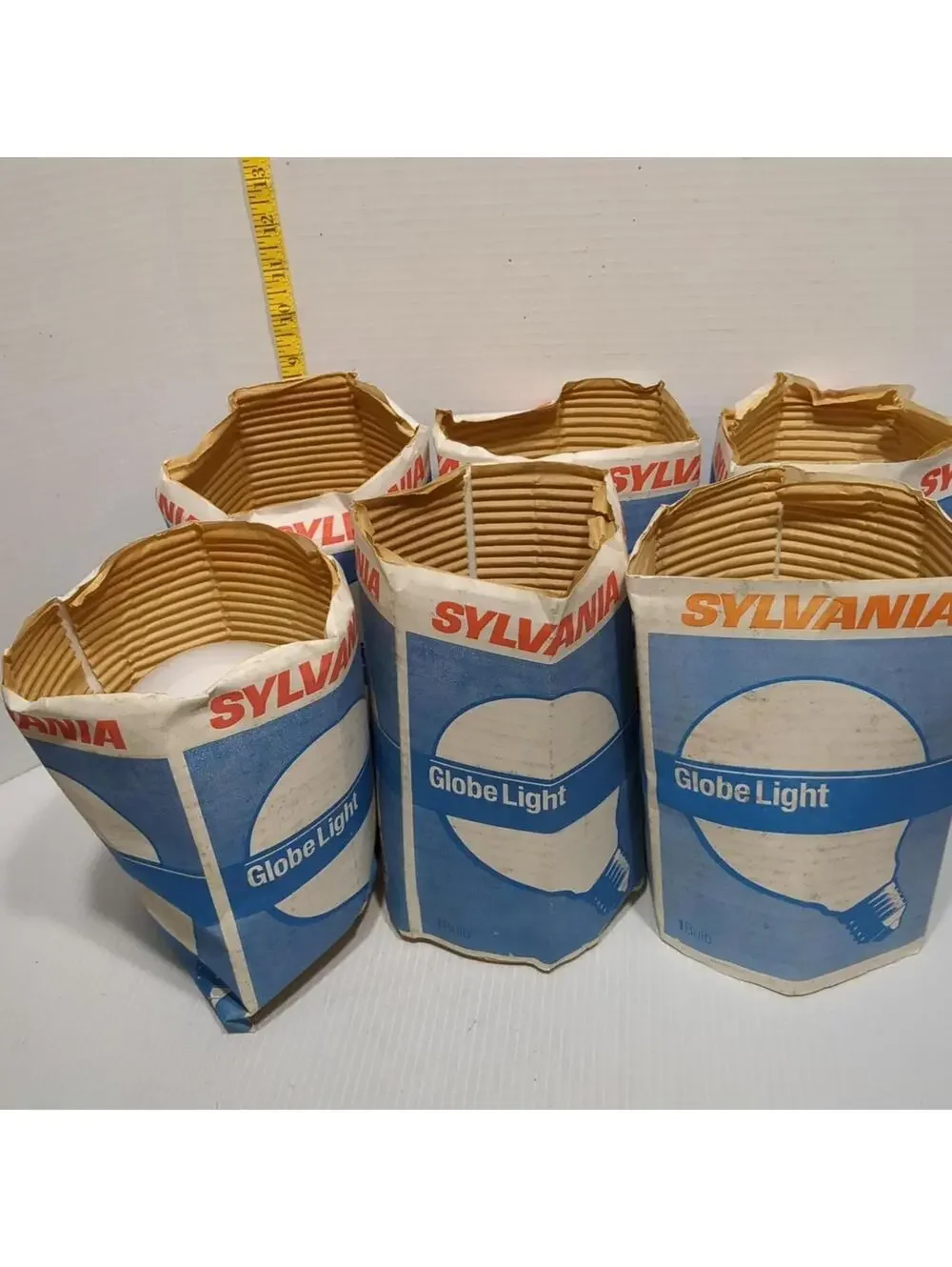 6 Nos Sylvania 40 Watt Globe  Soft White Light Bulbs Frosted