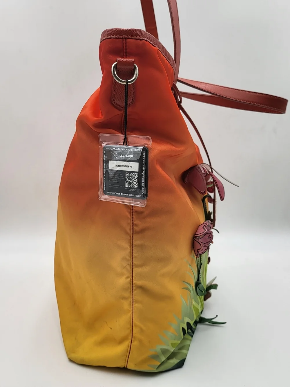 Prada tote vibrant