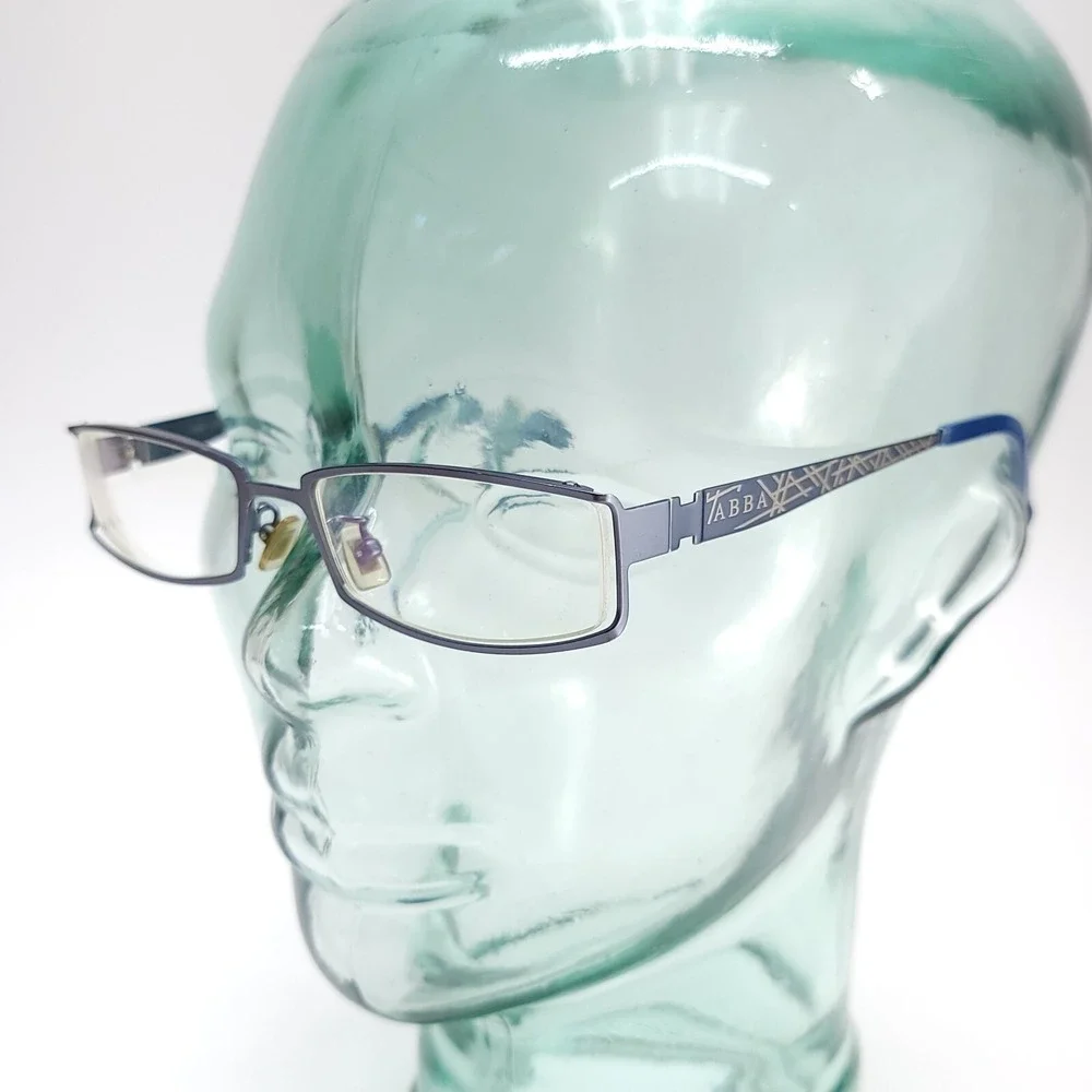 ABBA Eyeglass Frames ONLY AB‎ 8031 C36 52/18/138 Silver Blue