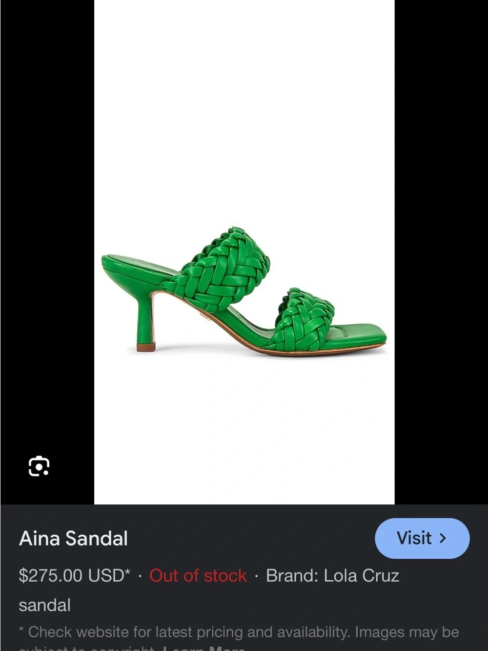 Lola Cruz chic green