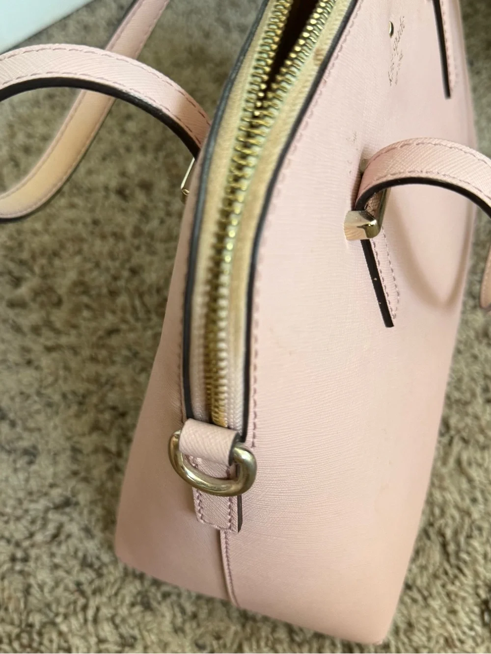 kate spade Pink Saffiano Dome Satchel