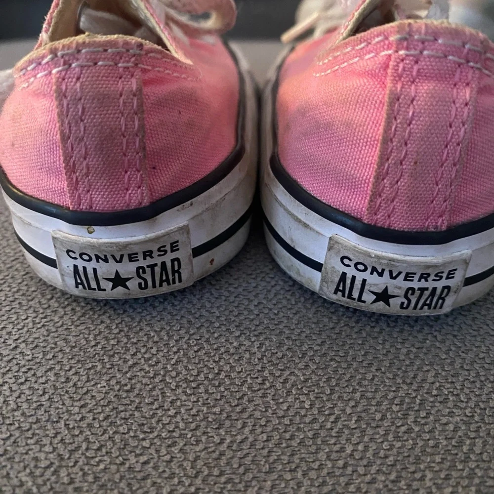 Converse Pink and White Canvas Sneakers