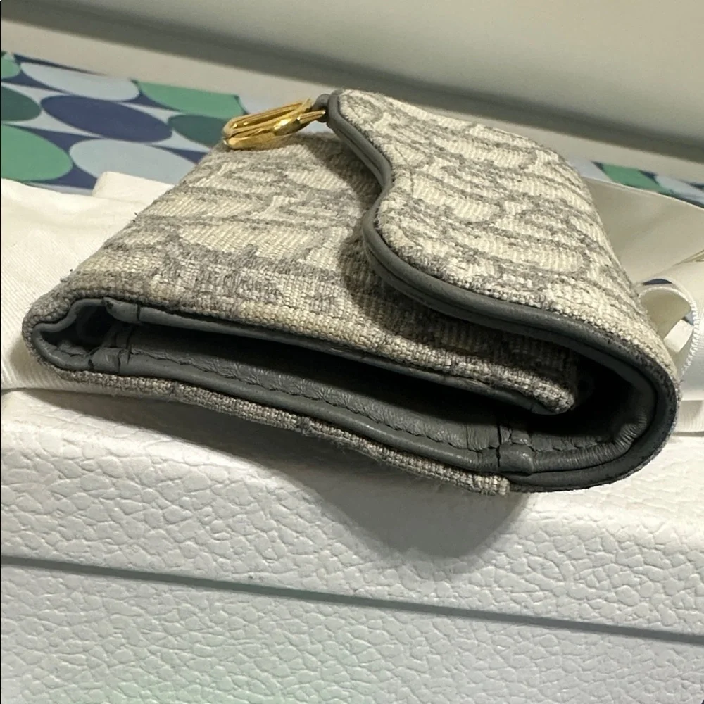 Dior Saddle Compact Tri-Fold Wallet